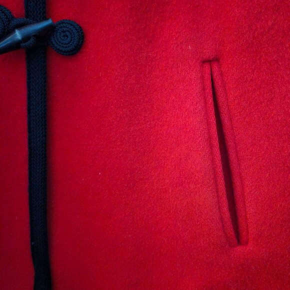 DONATED: Natalie Green By Bert Newman Women’s Red Short Wool Coat - Picture 7 of 16